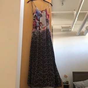 low back linen dress